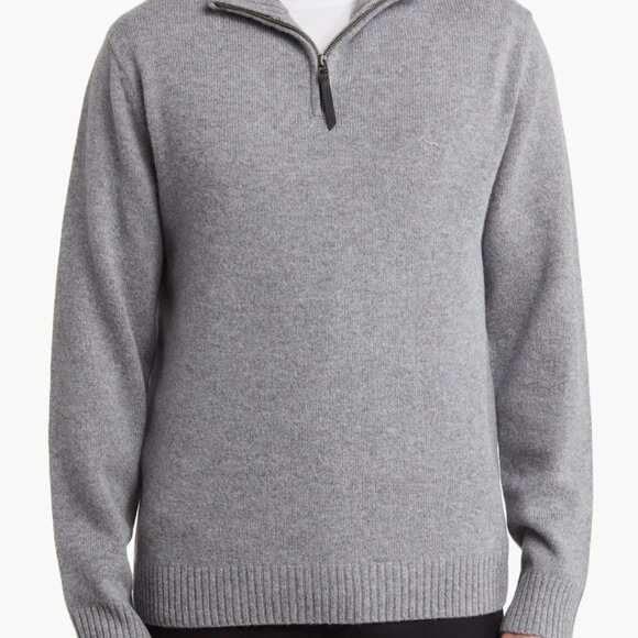 NWT Rodd & Gunn Jack's Bay Quarter Zip Sweater Size Large Color Morello - Picture 3 of 7